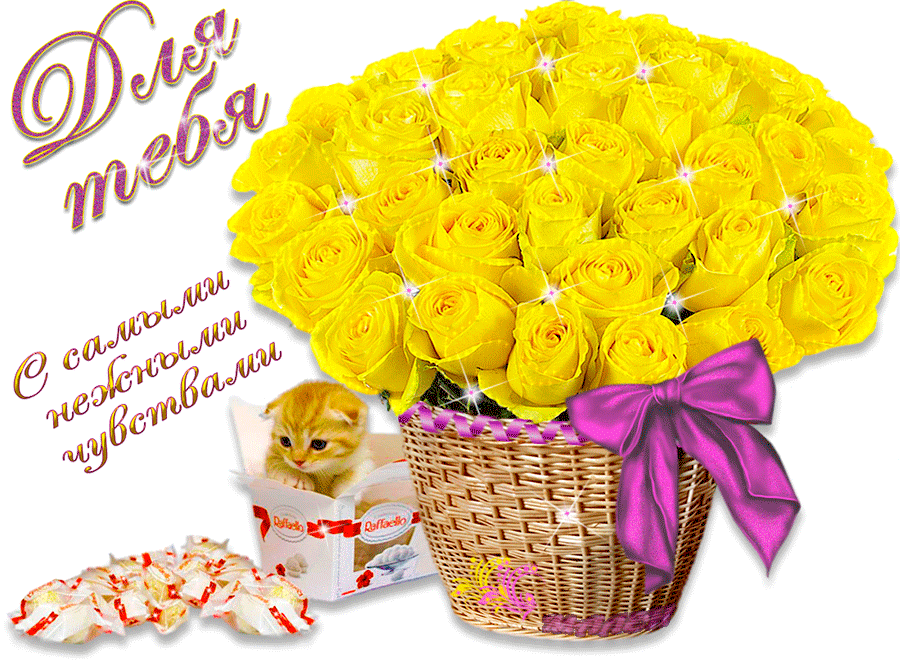 Желтые Цветы Поздравления