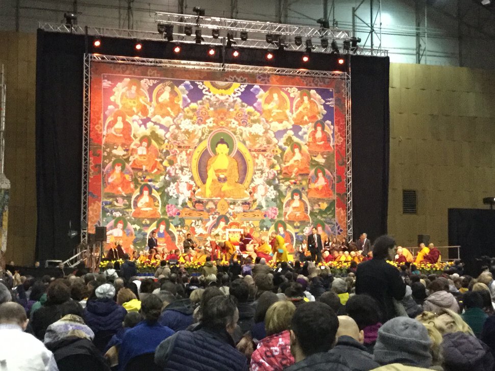 На встрече с Далай-ламой в Риге-2016