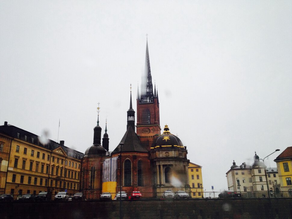 В Стокгольме дождь