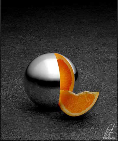Апельсин. 3D графика