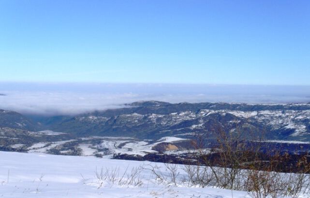 Зима в горах Северного Кавказа