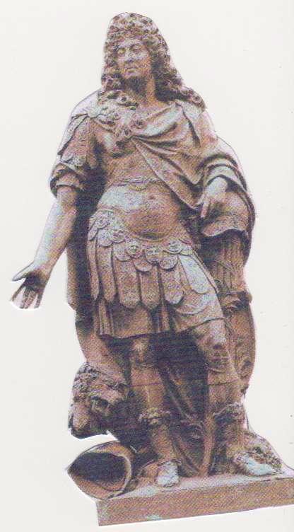 Статуя Людовика 14 короля - солнце