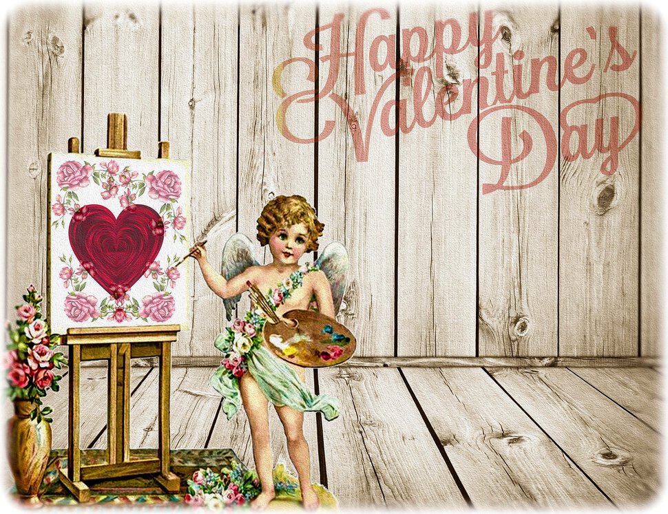 Скачать бесплатную открытку с Днем Святого Валентина