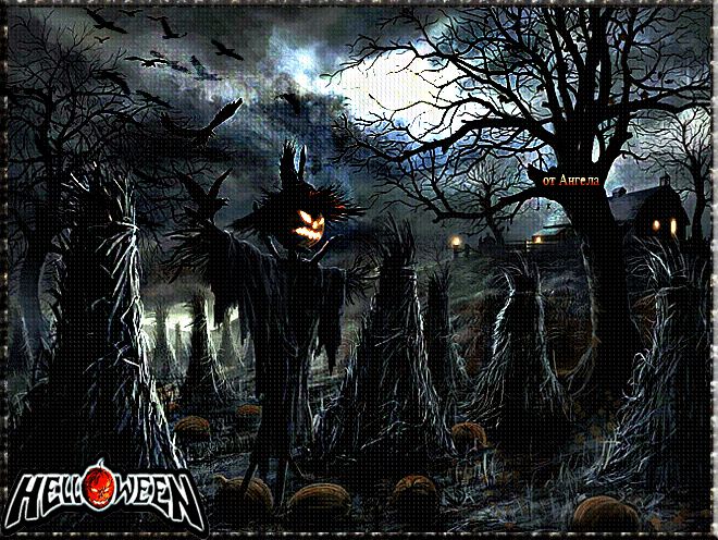 Анимация Страшная ночь на Хеллоуин