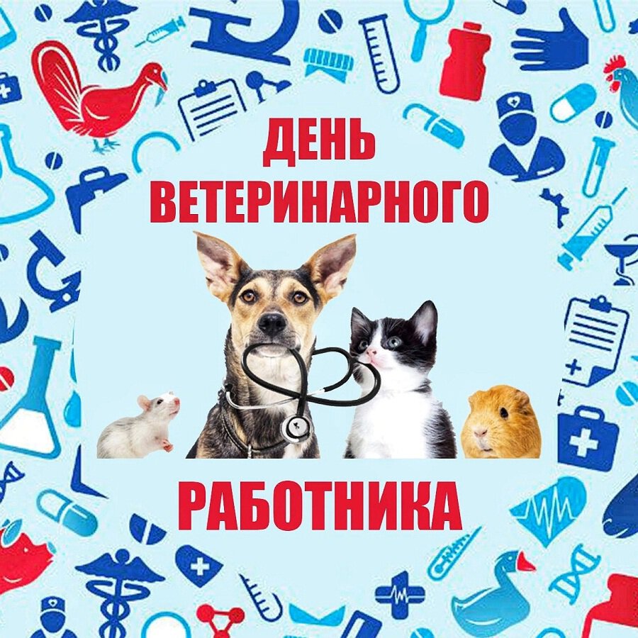 Скачать милую открытку на Международный день ветеринара