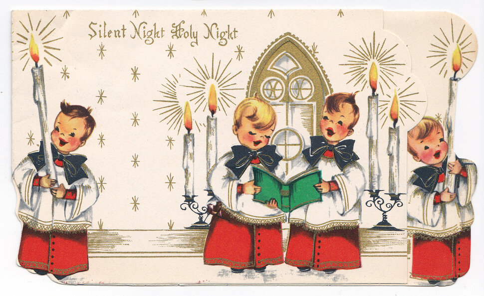 Рождественская открытка с надписью на английском