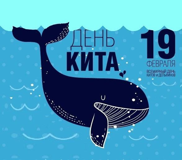 Яркая открытка на Всемирный день китов