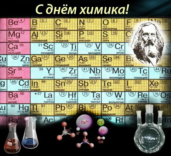 Хорошая открытка с Днем химика