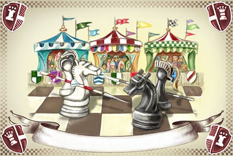 Смешная открытка на День шахмат