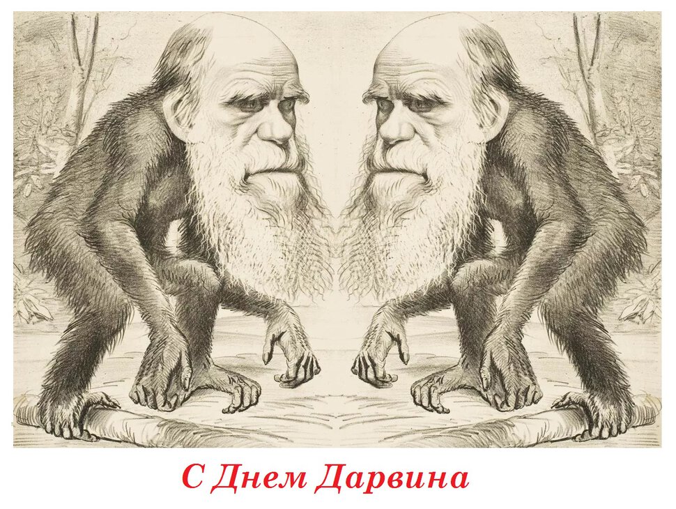 Виртуальная открытка на День Дарвина