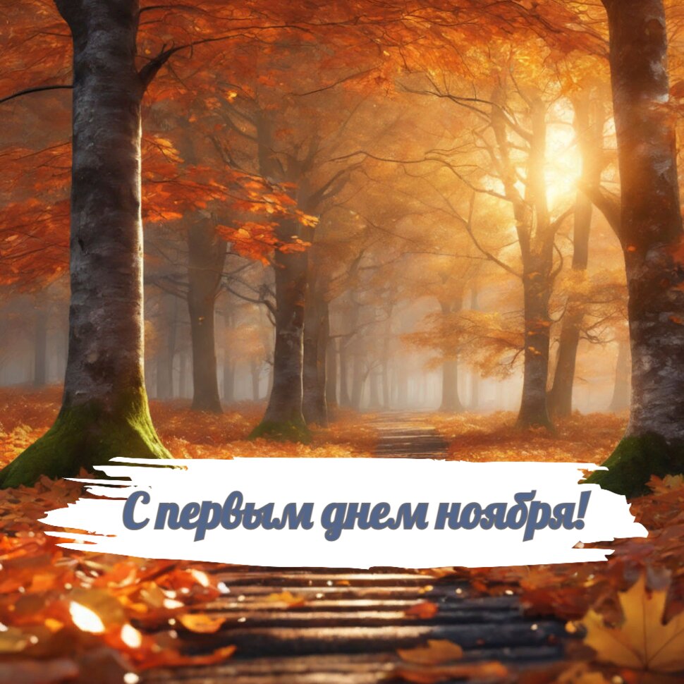 С первым днем ноября! Осенняя природа и туман