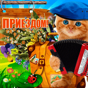 Открытка с Приездом из отпуска