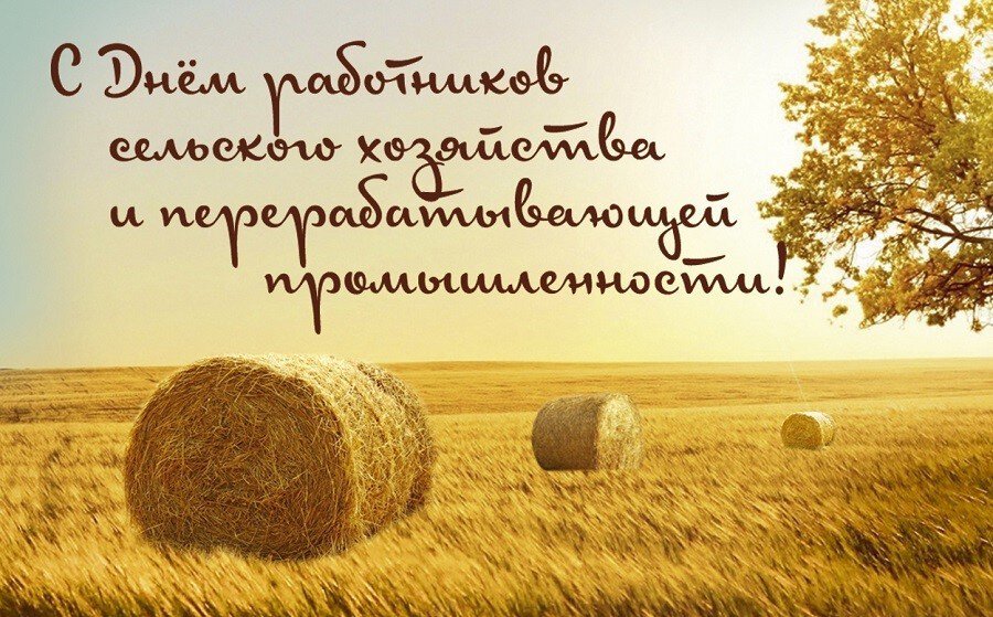 Интересная открытка на День сельского хозяйства