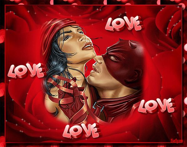 Анимационная открытки про любовь и страсть