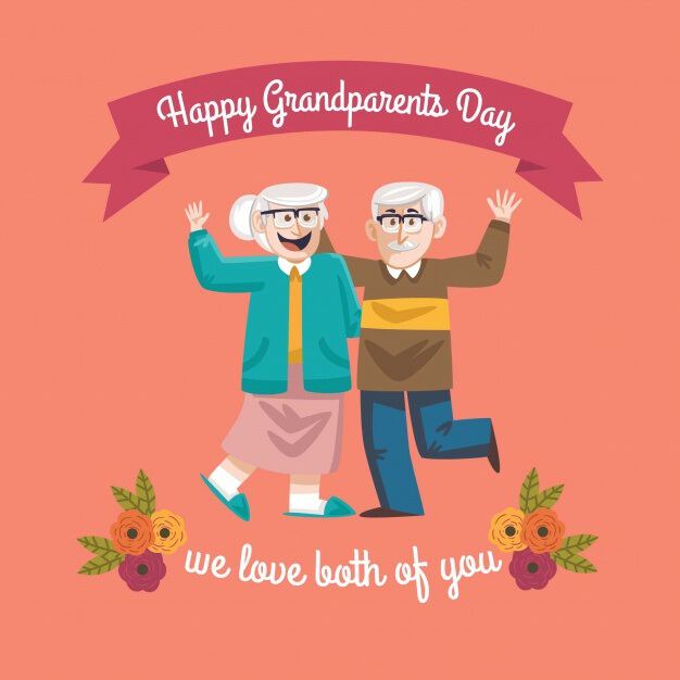 Открытка с поздравлением в День бабушек и дедушек