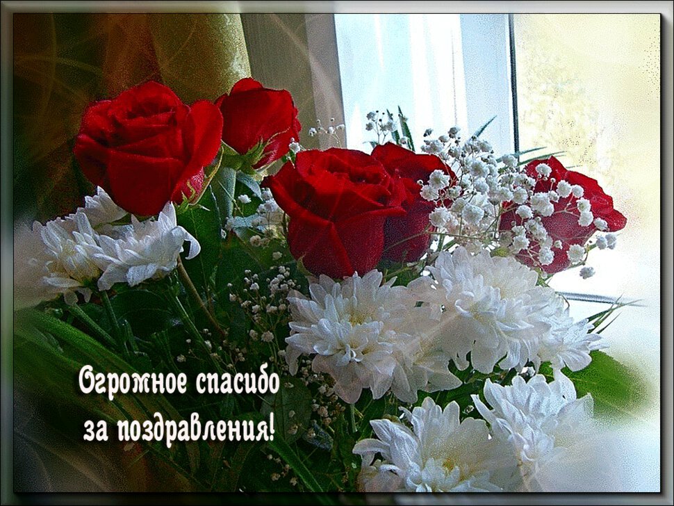 День, открытка благодарность и пожелание