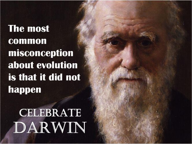 Бесплатная открытка на День Дарвина