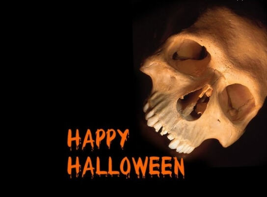 Картинка Happy Halloween с черепом