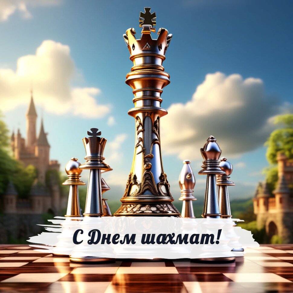 С Днем шахмат! Красивые шахматные фигуры