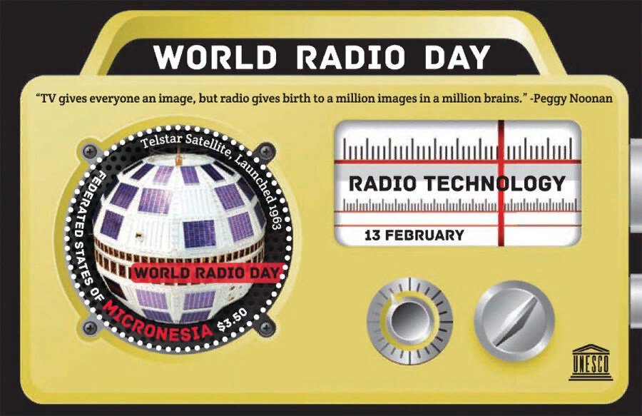 Необычная открытка на Всемирный день радио