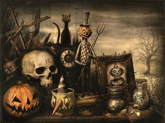Пугающая картинка на Halloween