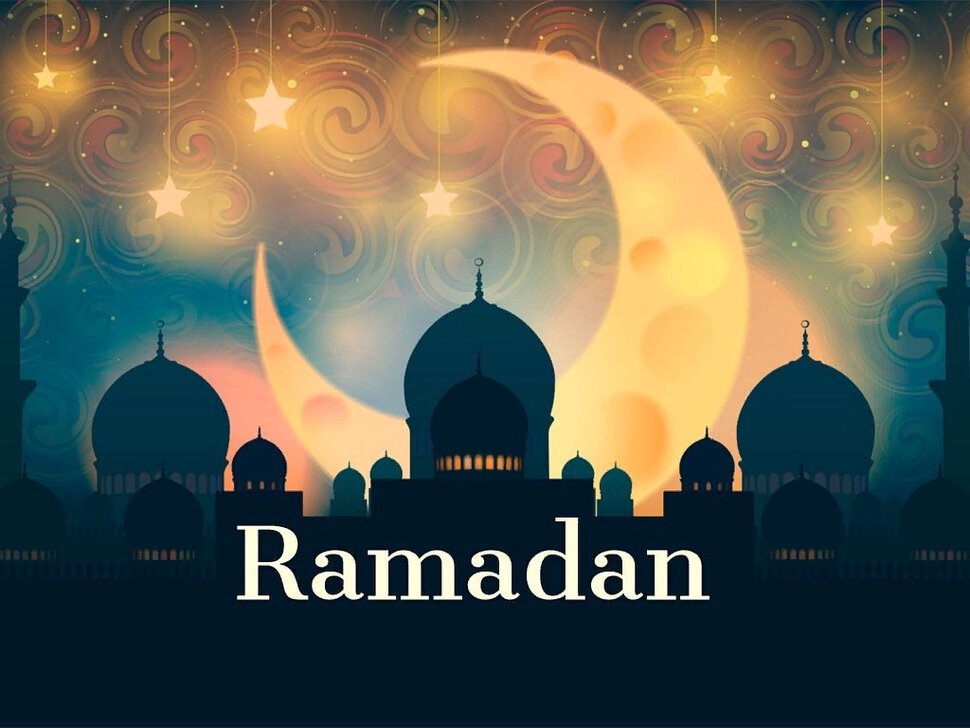 Красивая мусульманская открытка на Рамадан