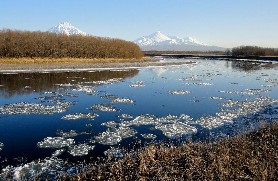 Осенний ледоход. Камчатка