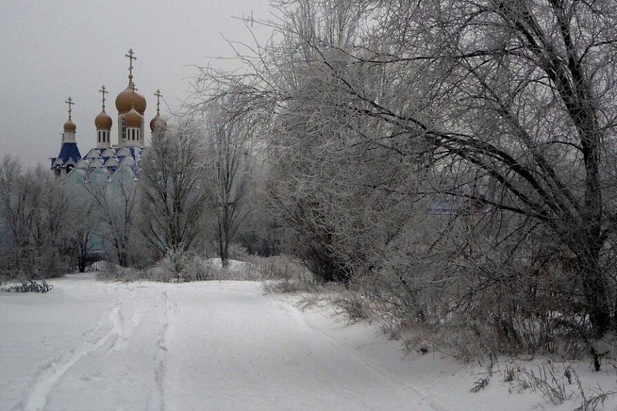 Вчера был снег