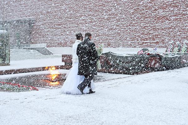 Зимняя свадьба фото