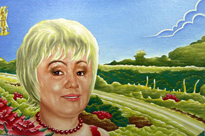Портрет Елены Денисовой 23 - 33 холст масло 2006