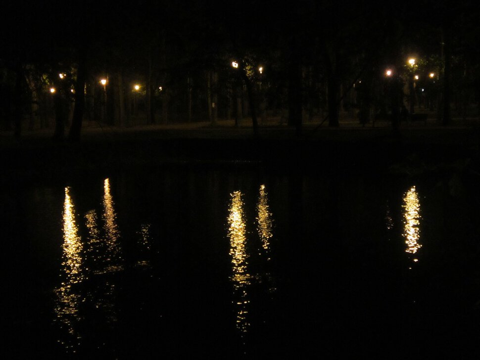 Ночь на пруду