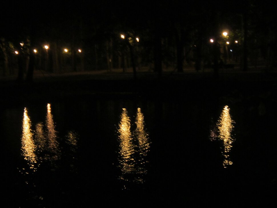 Ночь на пруду