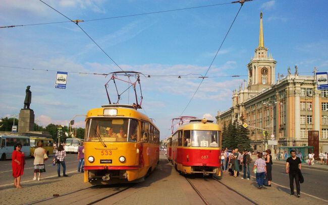 С трамваем по городу