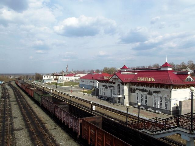 На станции вокзала