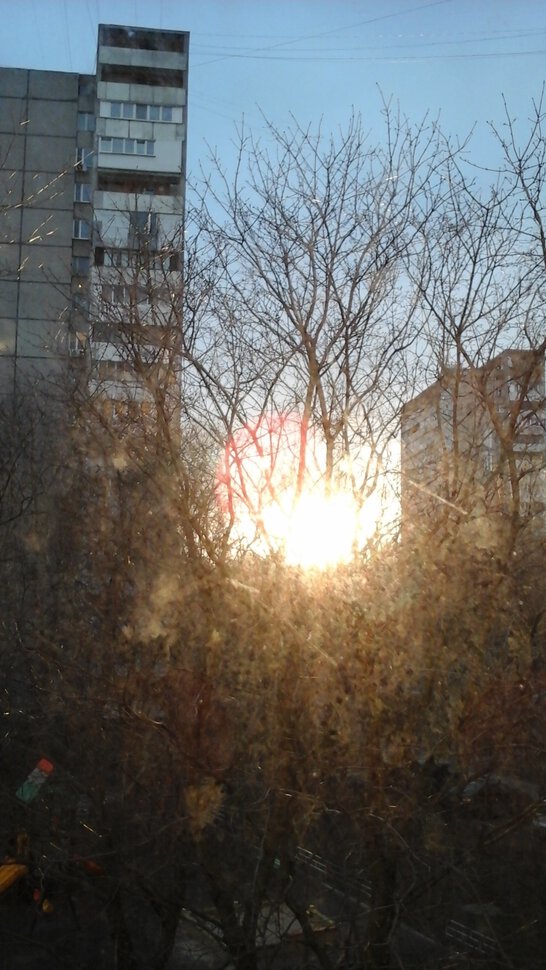 На закате