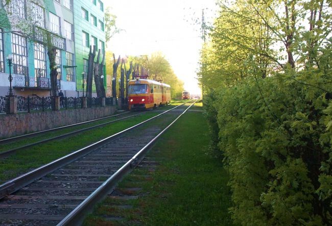 С трамваем по городу