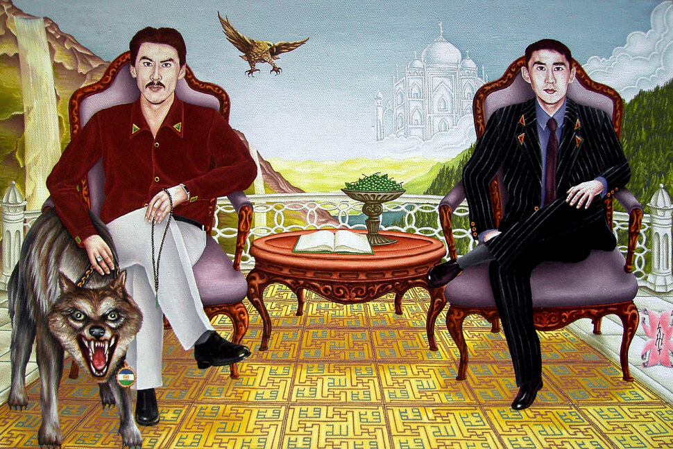 Братья эль-Хафизовы : 60х90 : холст масло : 2007