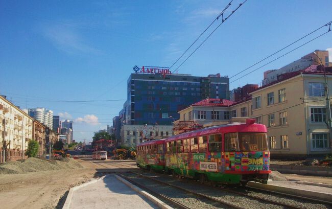 С трамваем по городу