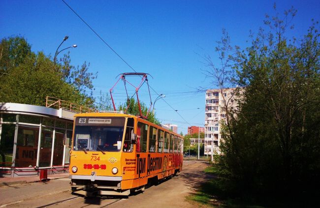 С трамваем по городу