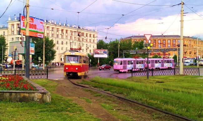 С трамваем по городу