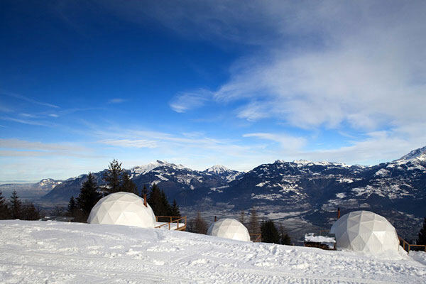 Необычная гостиница в Альпах