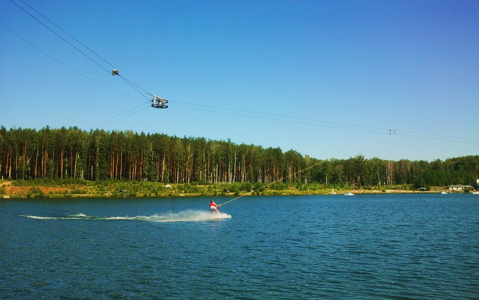 На водных лыжах