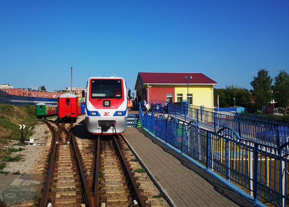 На детской железной дороге