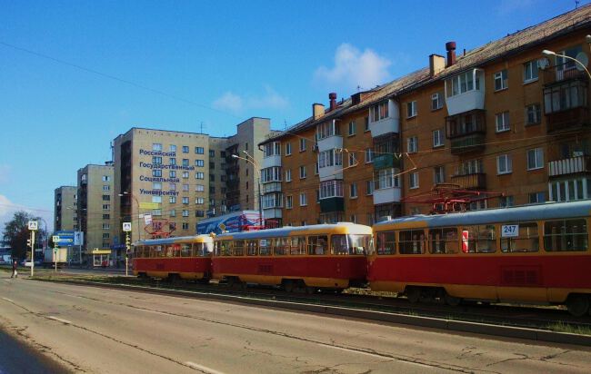 С трамваем по городу