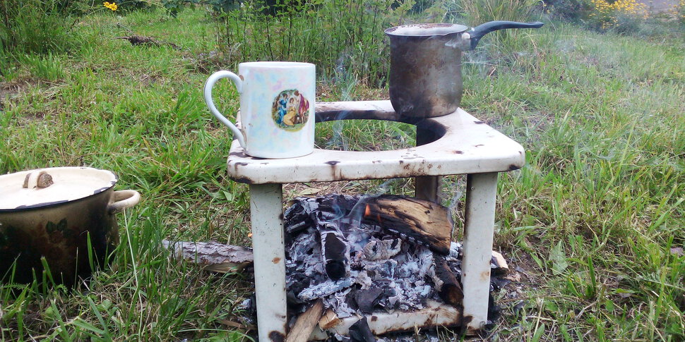 Кофе на углях