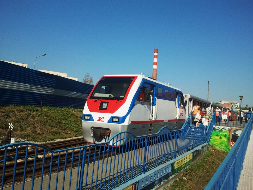 На детской железной дороге