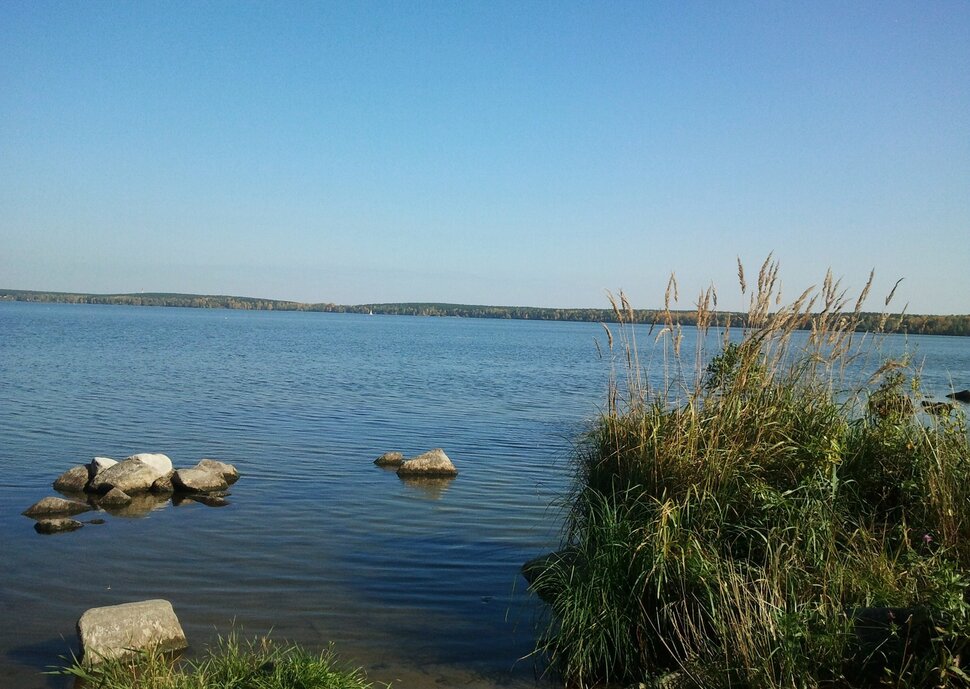 У озера