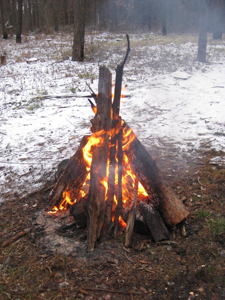 Зимний костер