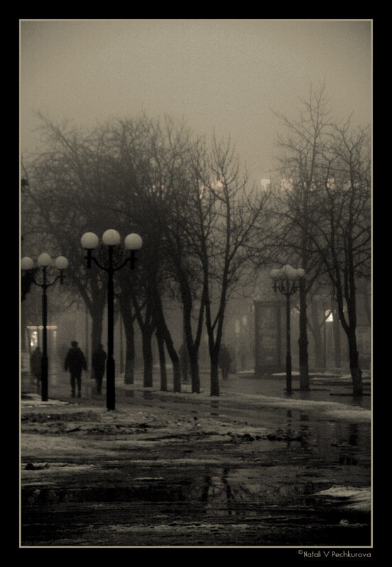 Белгород в тумане