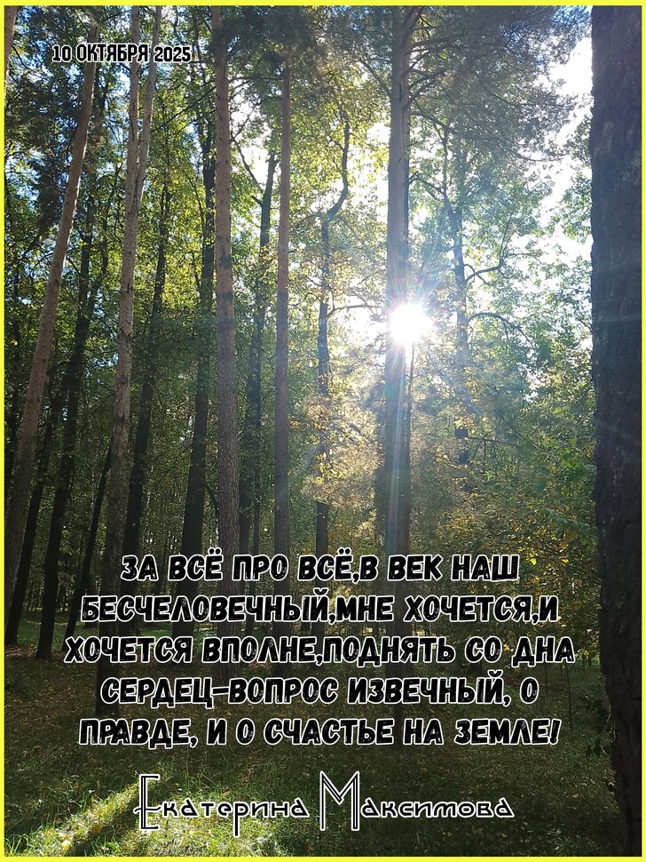 О правде, и о счастье на земле